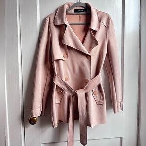 Zara Light Pink Trench Coat